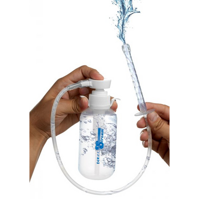 Pump Action Enema Bottle w/ Nozzle - Transparent