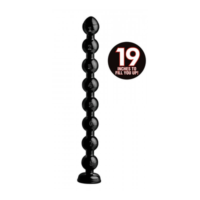 Hosed - 2" Beaded Hose - 19" long - Black