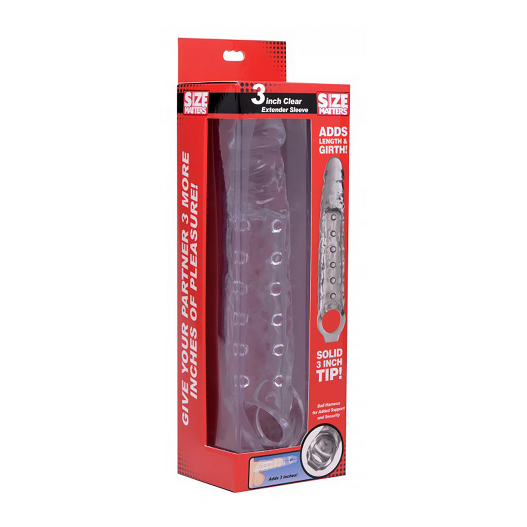 3 Inch Clear Extender Sleeve - Transparent