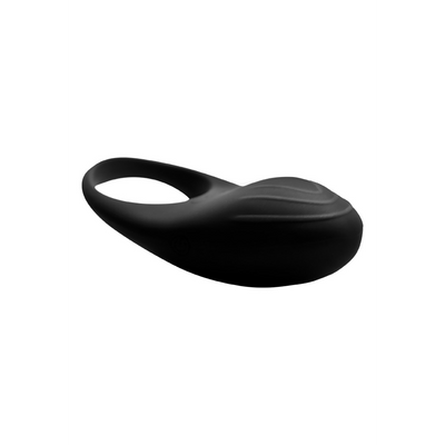 Vibrating Cock Ring with Remote Control - Black