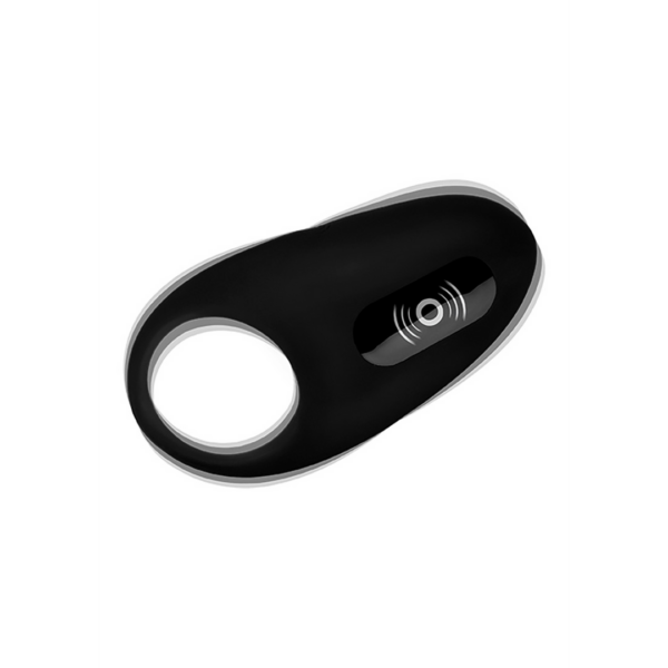 Vibrating Cock Ring with Remote Control - Black