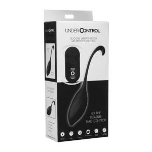 Silicone Vibrating Egg with Remote Control - Black