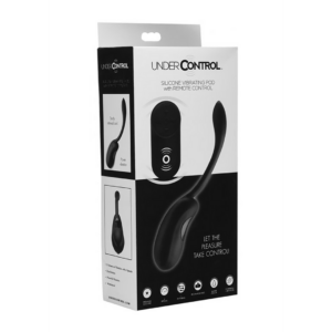 Silicone Vibrating Pod with Remote Control - Black