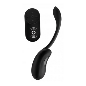 Silicone Vibrating Pod with Remote Control - Black