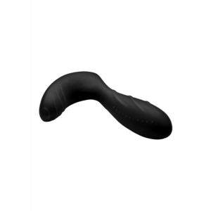 Silicone Prostate Vibrator with Remote Control - Black