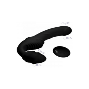 Pro Rider 9X Vibrating Silicone Strapless Strap On with Remote C