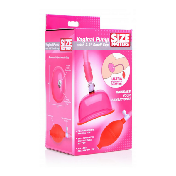 Vaginal Pump with 3.8 Inch Small Cup - Pink