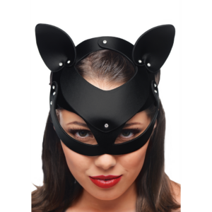 Cat Tail Anal Plug and Mask Set - Black