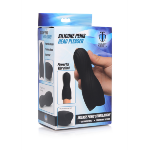 Silicone Penis Head Pleaser - Black