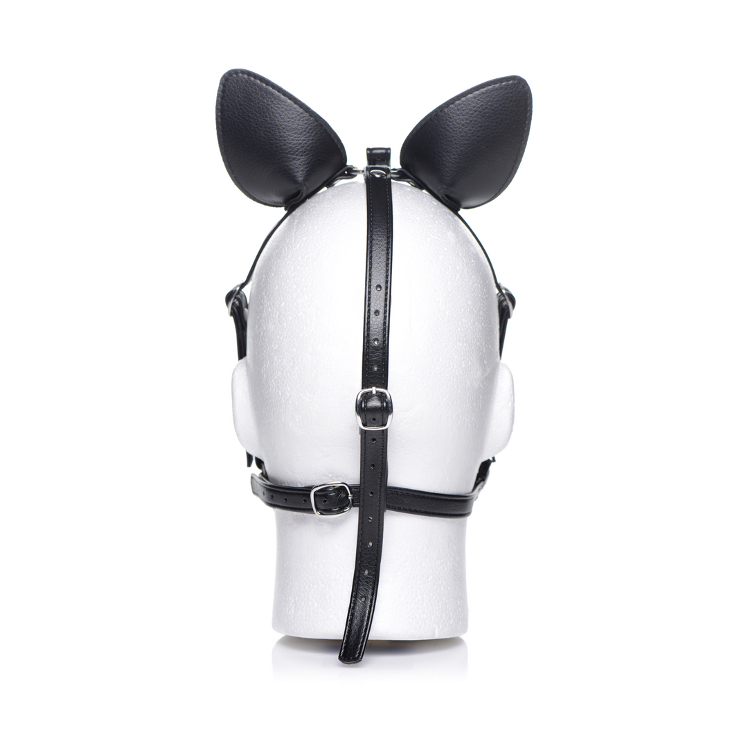 Dark Horse Pony Head Harness with Silicone Bit - Black