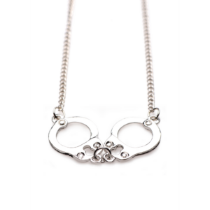 Cuff Her Handcuff Necklace - Silver