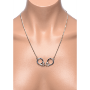 Cuff Her Handcuff Necklace - Silver