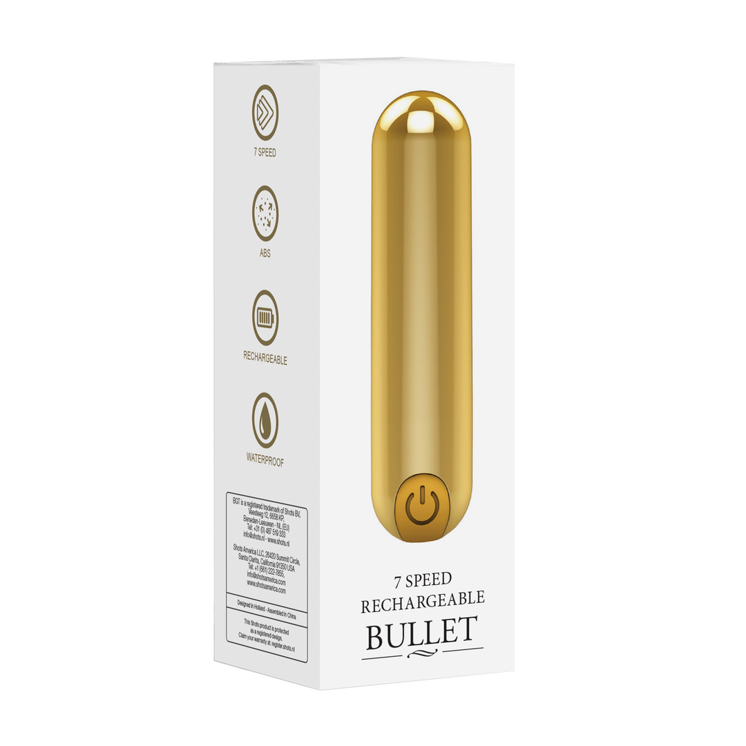 7 Speed Rechargeable Bullet - Gold