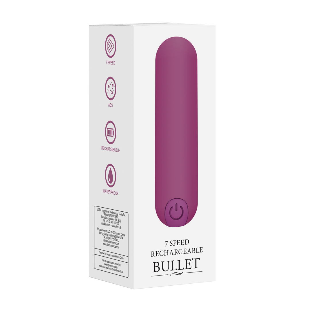 7 Speed Rechargeable Bullet - Purple