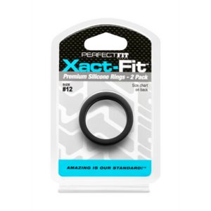 #12 Xact-Fit Cockring 2-Pack - Black