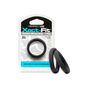 #13 Xact-Fit Cockring 2-Pack - Black