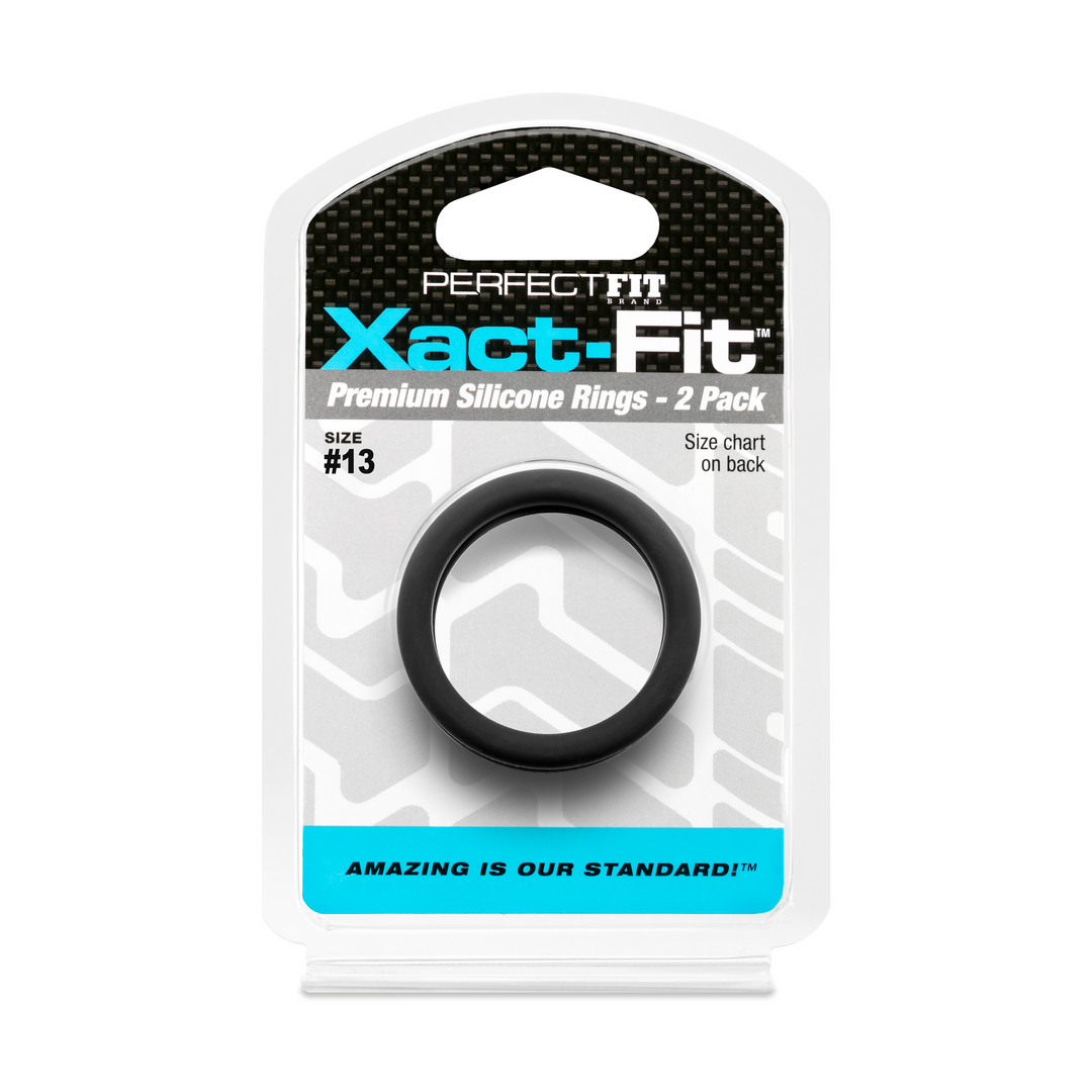 #13 Xact-Fit Cockring 2-Pack - Black