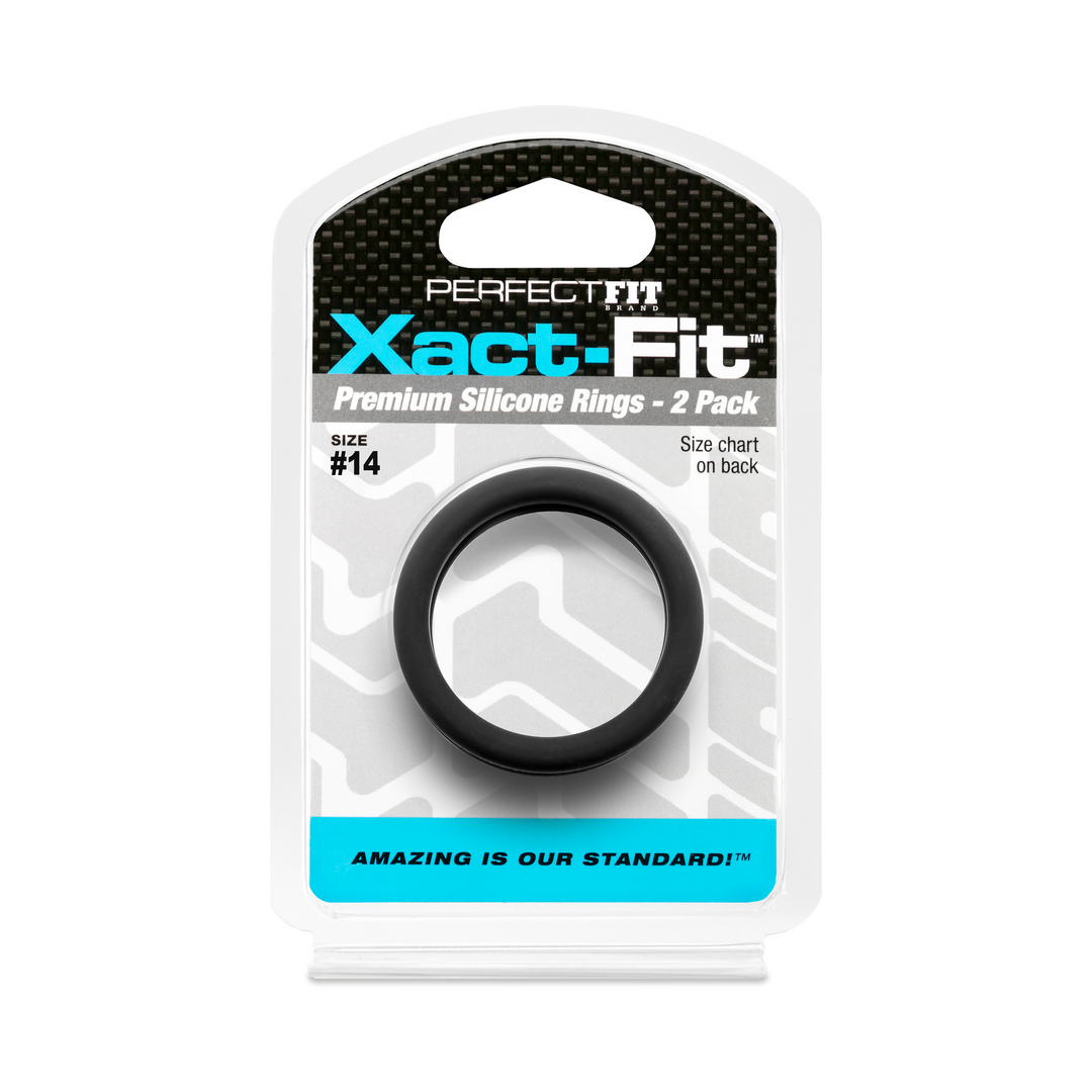 #14 Xact-Fit Cockring 2-Pack - Black