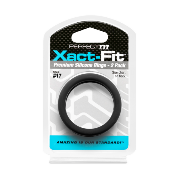 #17 Xact-Fit Cockring 2-Pack - Black