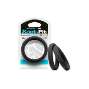 #22 Xact-Fit Cockring 2-Pack - Black