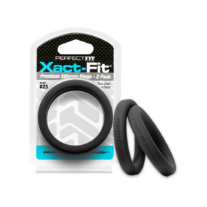 #23 Xact-Fit Cockring 2-Pack - Black