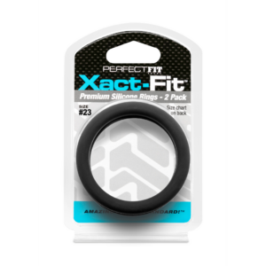 #23 Xact-Fit Cockring 2-Pack - Black