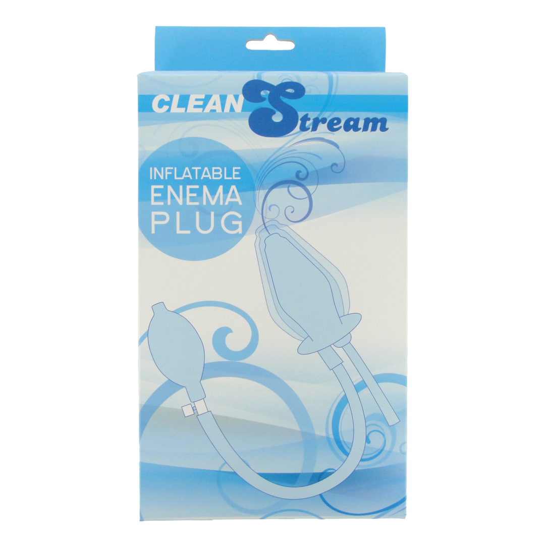 Clean Stream - Inflatable Enema Plug - Silicone - Black