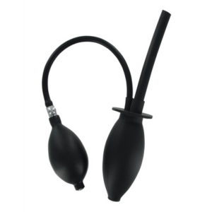 Clean Stream - Inflatable Enema Plug - Silicone - Black