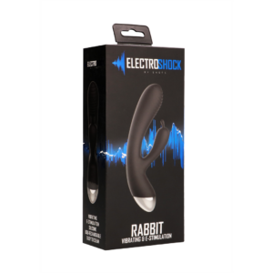 ElectroShock - E-Stimulation Rabbit Vibrator - Black