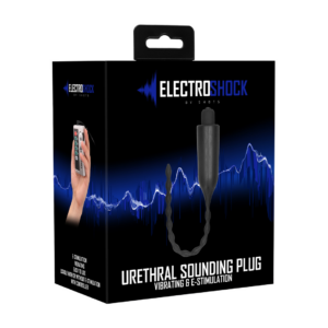 E-Stimulation Vibrating Urethral Sounding Plug - Black