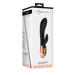 Elegance - Heating Rabbit Vibrator - Opulent - Black