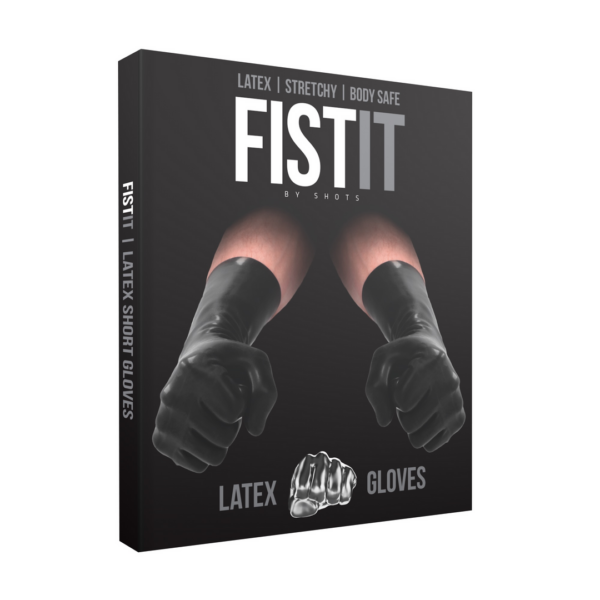 Fistit - Latex Short Gloves - Black