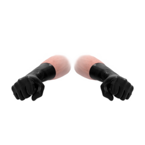 Fistit - Latex Short Gloves - Black