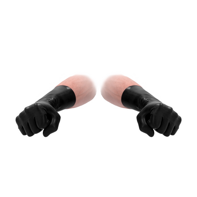 Fistit - Latex Short Gloves - Black