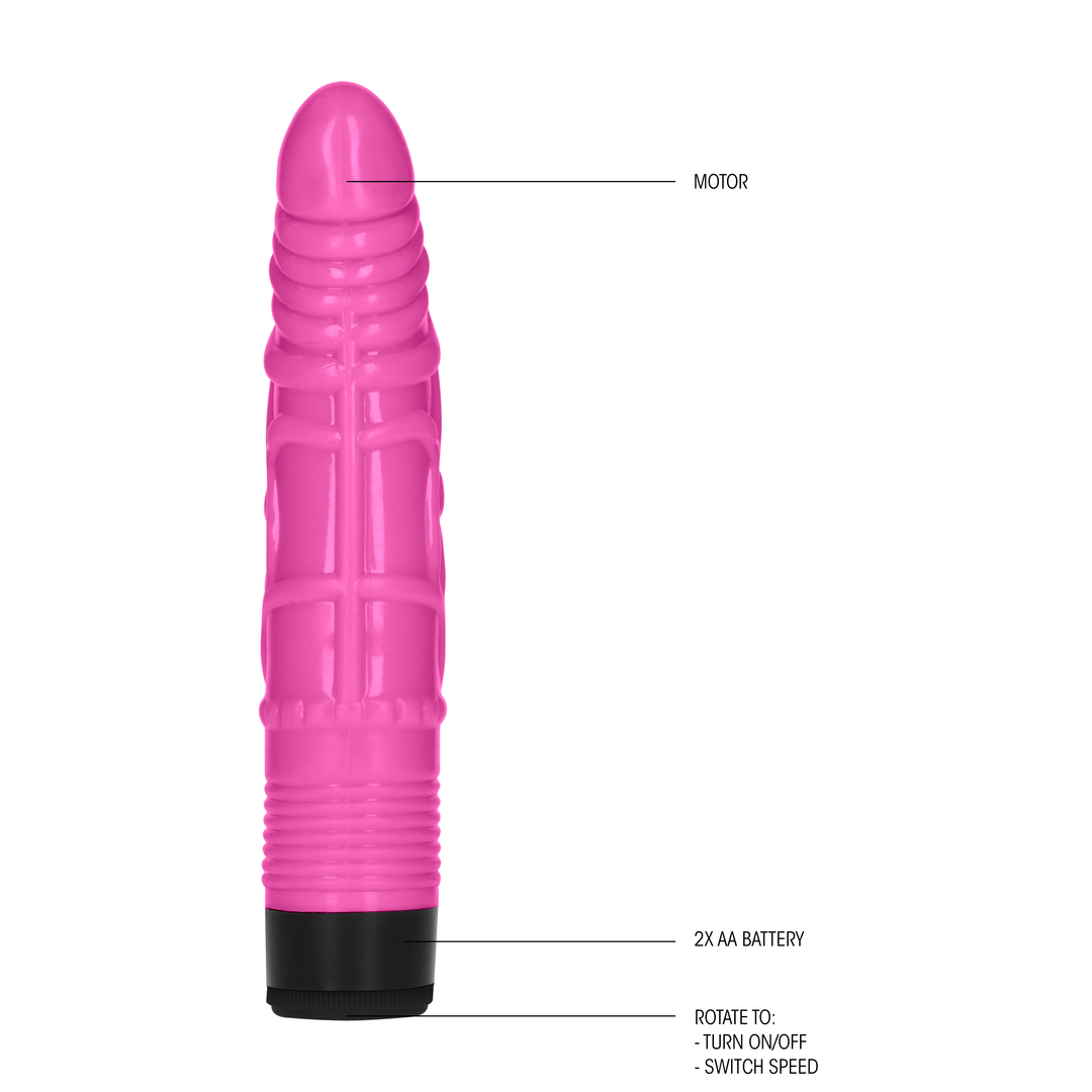 GC - 8 Inch Slight Realistic Dildo Vibe - Pink