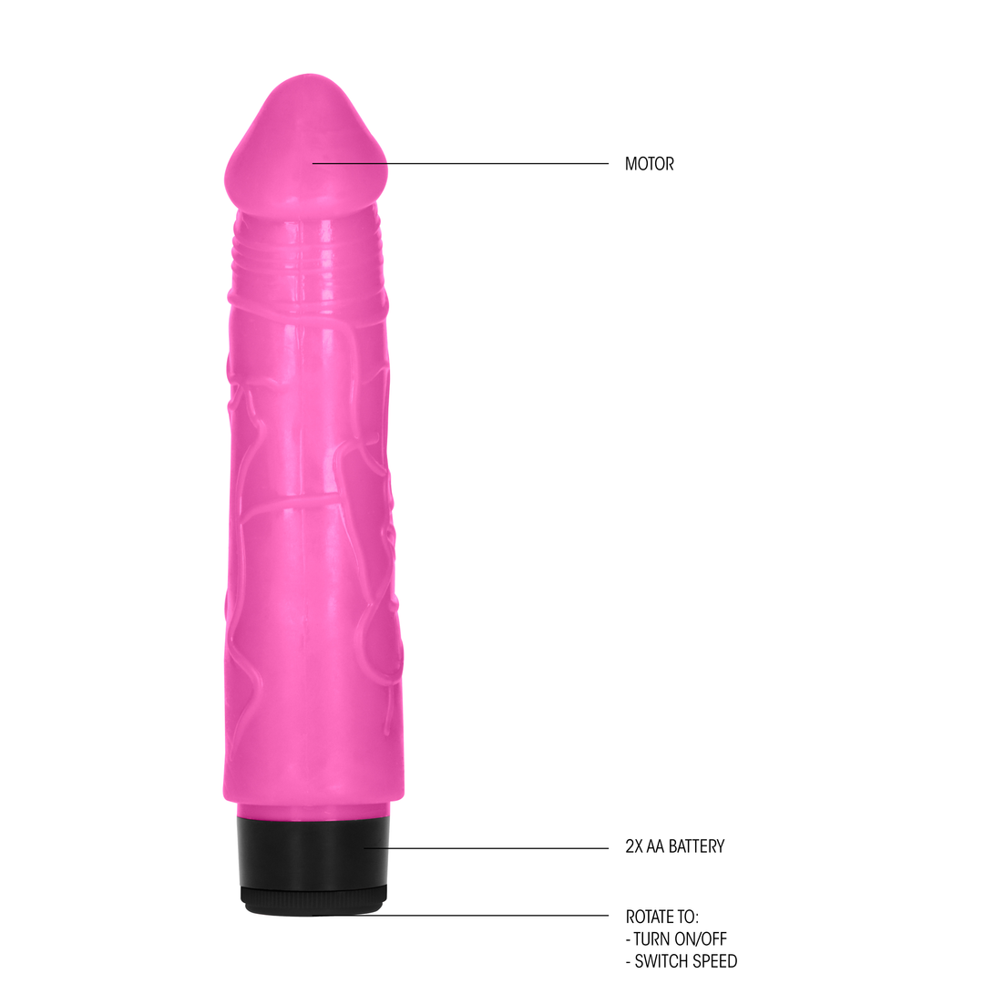 GC - 8 Inch Thick Realistic Dildo Vibe - Pink