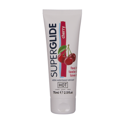 HOT Superglide edible lubricant waterbased - cherry - 75 ml