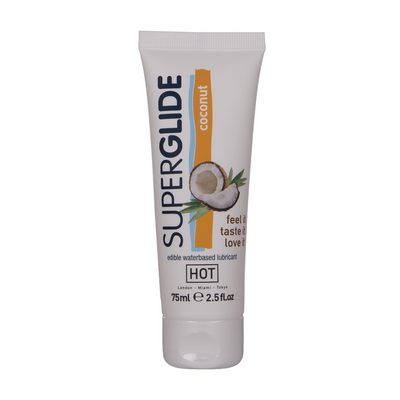 HOT Superglide edible lubricant waterbased - coconut - 75 ml