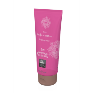 SHIATSU Massage- & Glide Gel 2in1 Raspberry