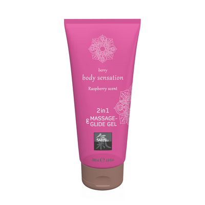 SHIATSU Massage- & Glide Gel 2in1 Raspberry