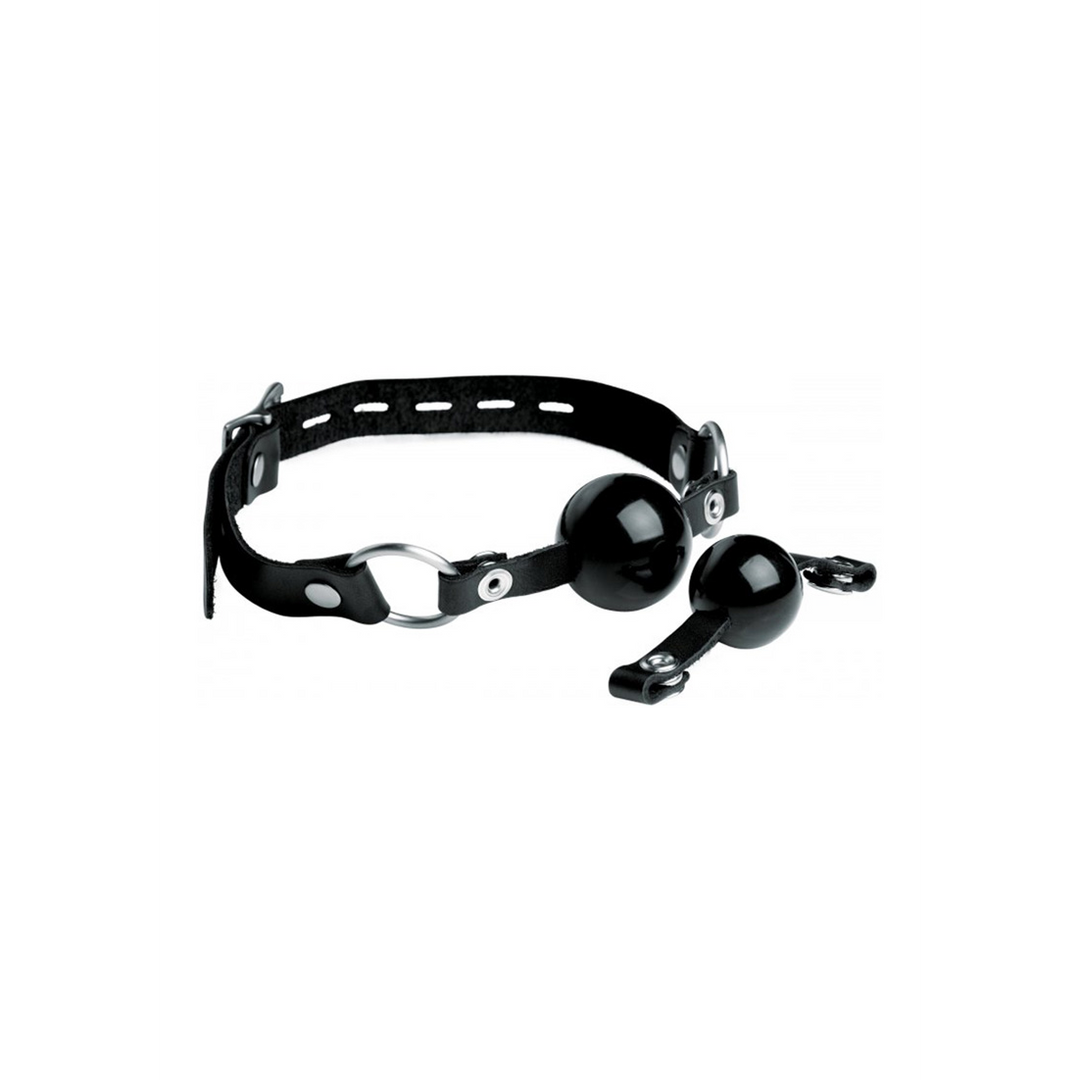 Interchangeable Silicone Ball Gag Set - Black 1