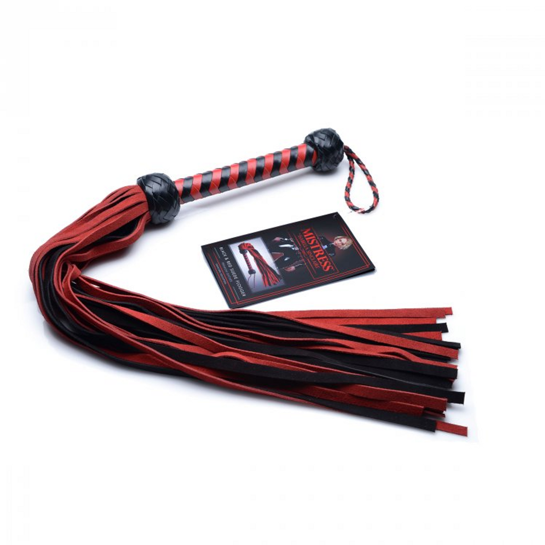 Black and Red Suede Flogger