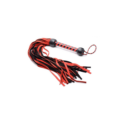 Black and Red Suede Flogger