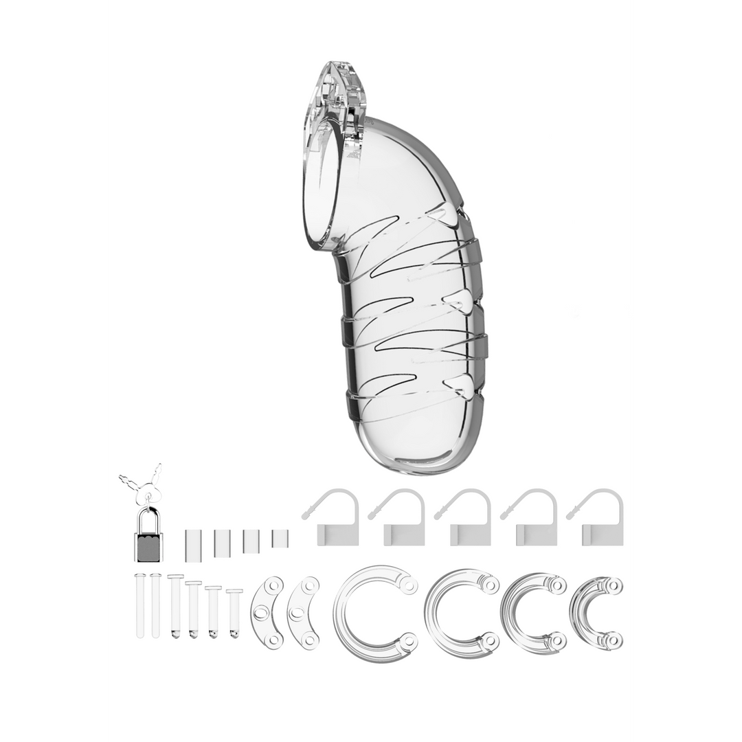 ManCage - Model 05 - Chastity - 5.5" - Cock Cage - Transpare