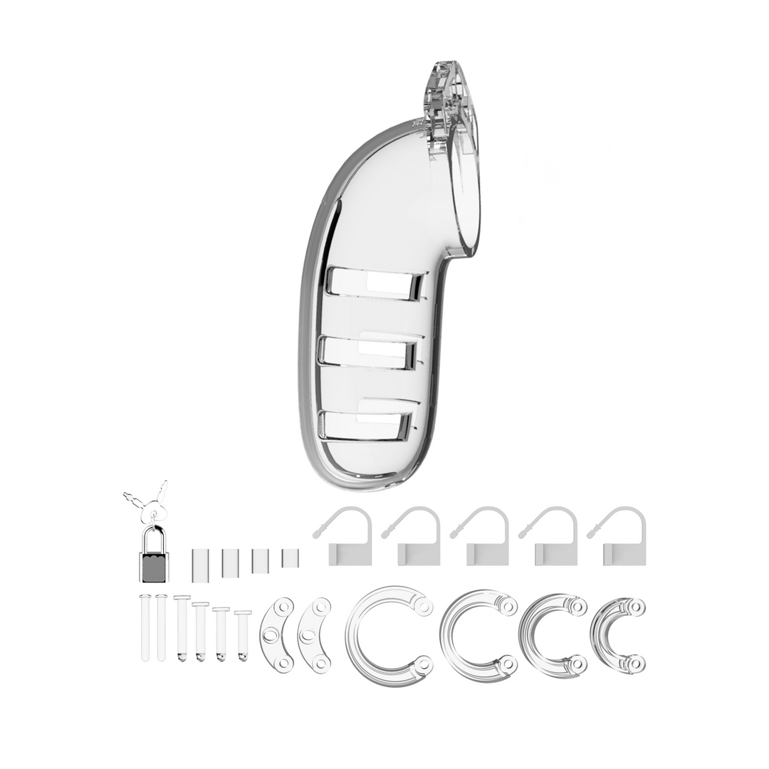 ManCage - Model 06 - Chastity - 5.5" - Cock Cage - Transpare