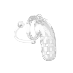 Model 12 - Chasity - 5.5" - Cage with Plug - Transparent