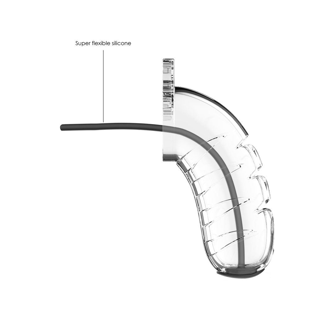 Model 16 - Chastity - 4.5" - Cage with Silicone Urethal Sounding