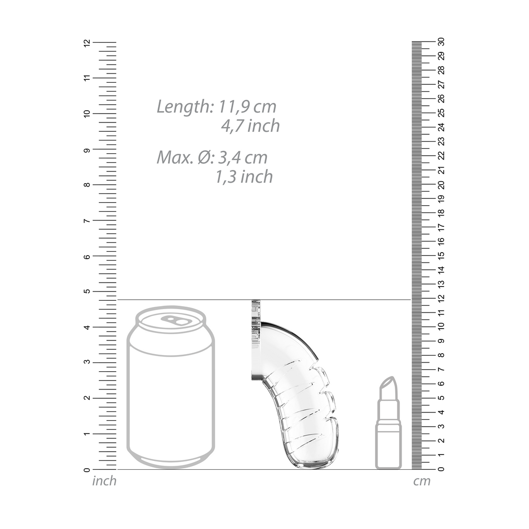 Model 16 - Chastity - 4.5" - Cage with Silicone Urethal Sounding