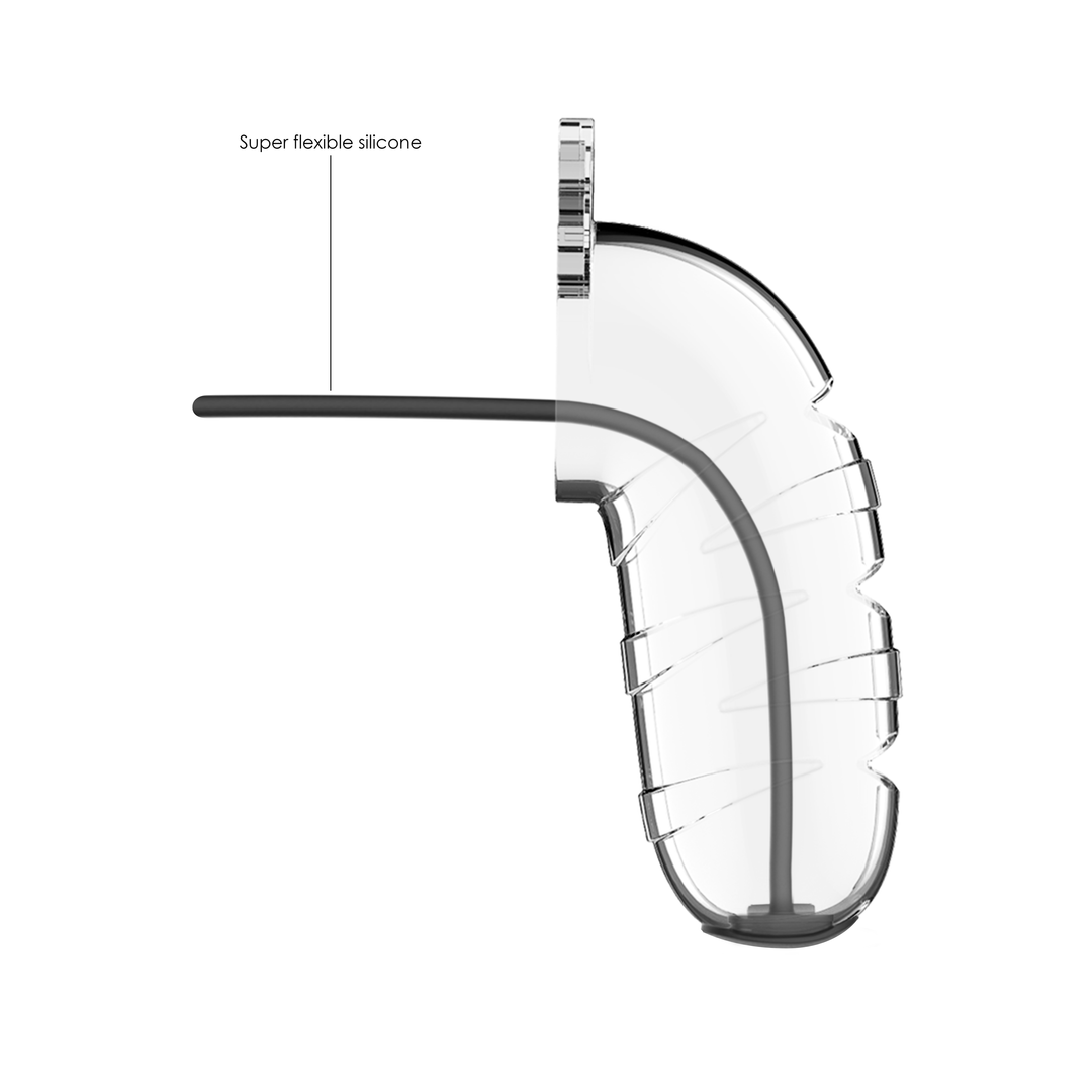 Model 17 - Chastity - 5.5" - Cage with Silicone Urethal Sounding