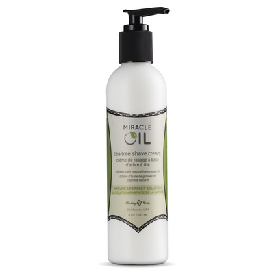 Miracle Oil Tea Tree Shave Cream -- 8 oz